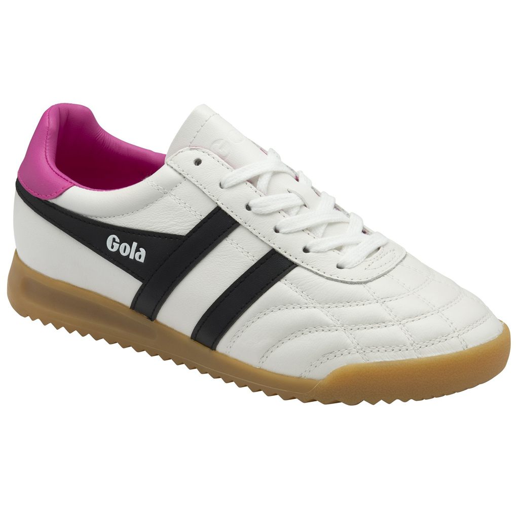 Gola Classics Stadium Sneakers Blancas Negras Rosas Colombia | 615PLMGID