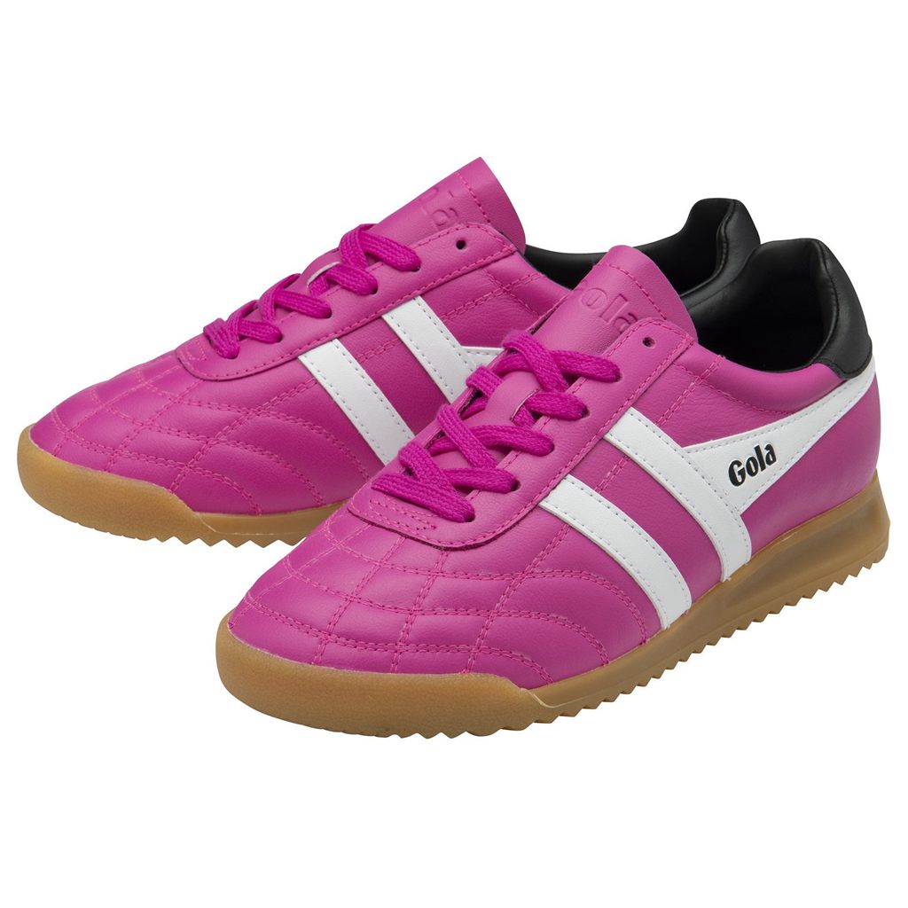 Gola Classics Stadium Sneakers Rosas Blancas Negras Colombia | 805RJCYGE