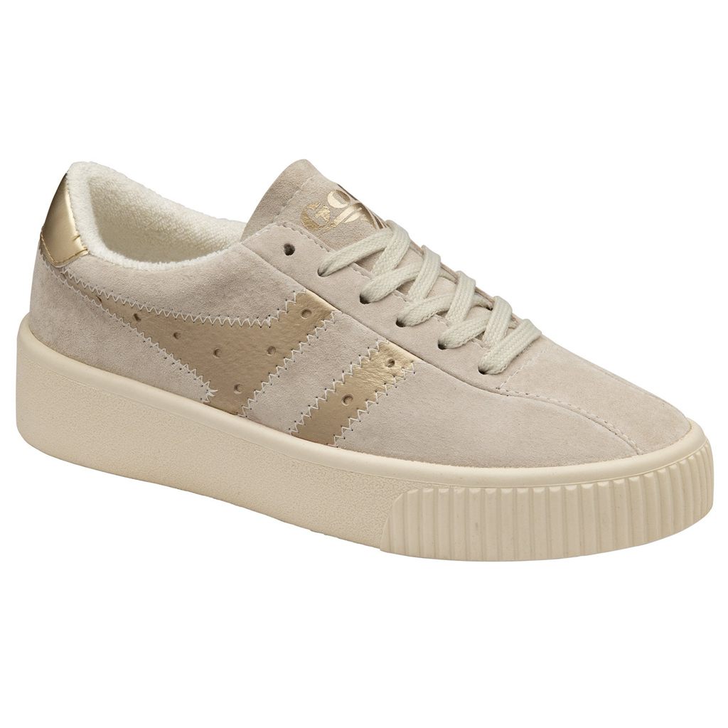 Gola Classics Super Court Metallic Sneakers Blancas Doradas Colombia | 231YTGXIN