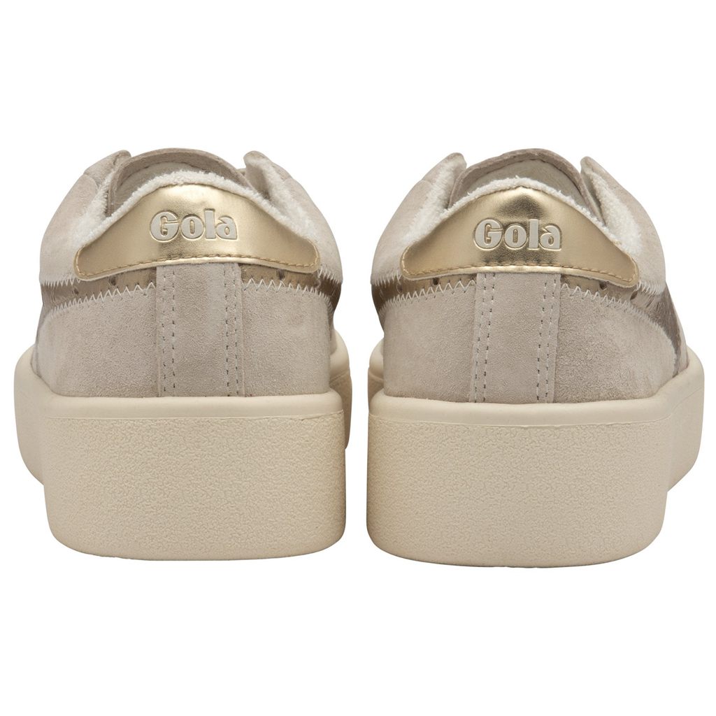 Gola Classics Super Court Metallic Sneakers Blancas Doradas Colombia | 231YTGXIN