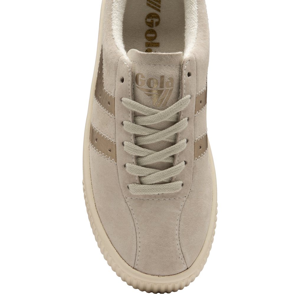 Gola Classics Super Court Metallic Sneakers Blancas Doradas Colombia | 231YTGXIN