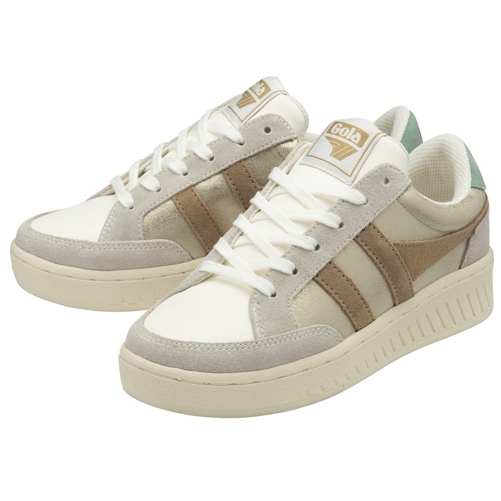 Gola Classics Superslam Blaze Sneakers Doradas Verde Menta Verde Colombia | 014WCXEJY