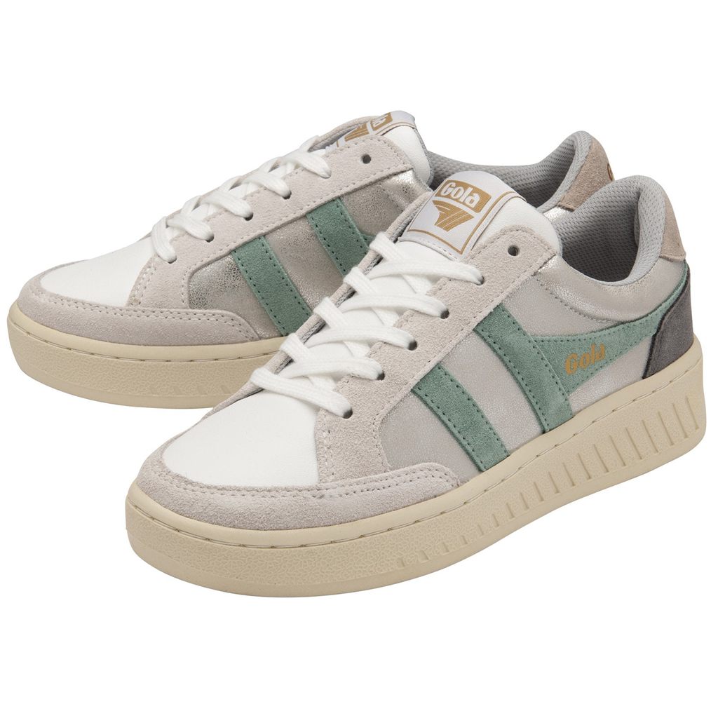 Gola Classics Superslam Blaze Sneakers Plateadas Verde Gris Colombia | 937KZIWCR