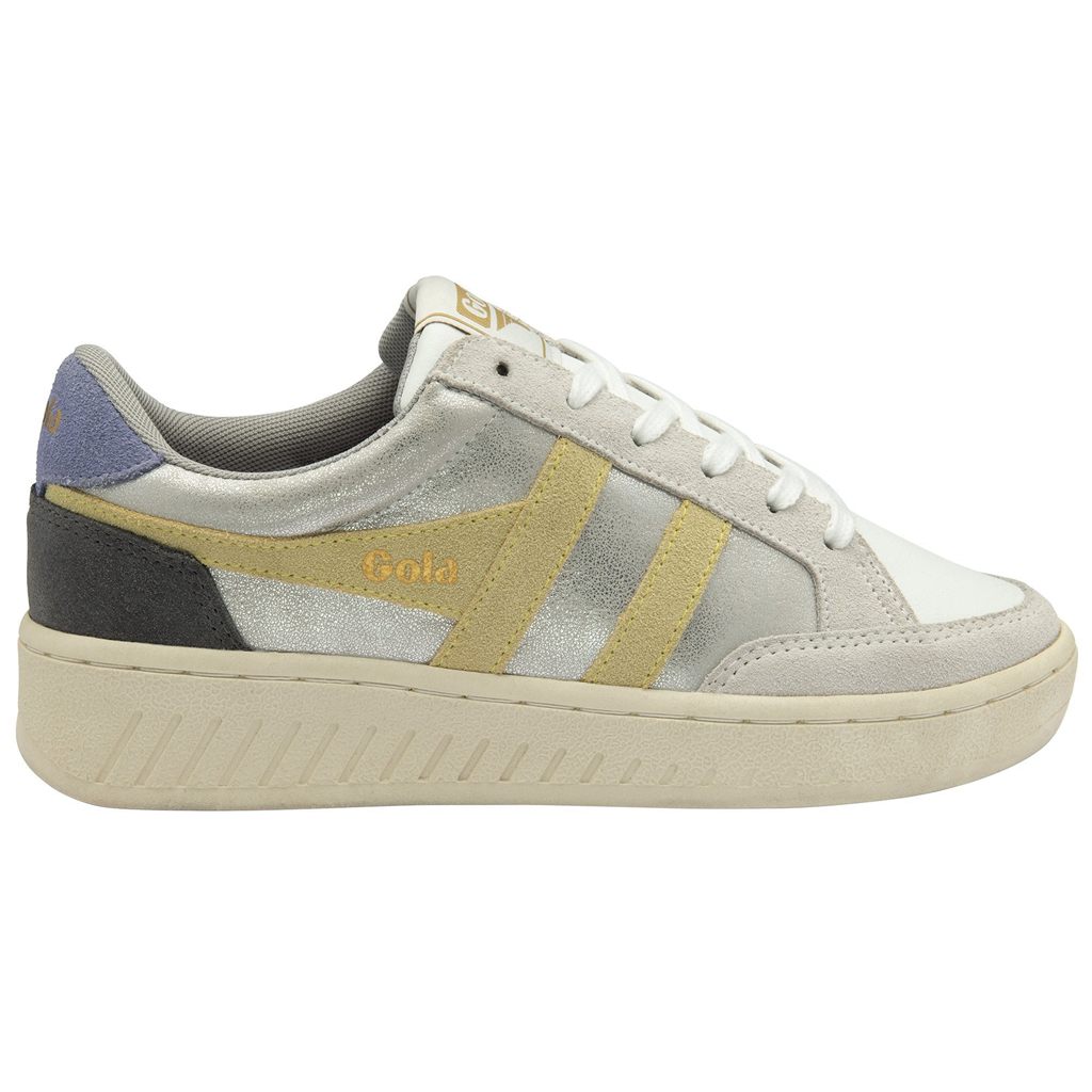 Gola Classics Superslam Blaze Sneakers Plateadas Limón Lavanda Colombia | 598JAELMZ