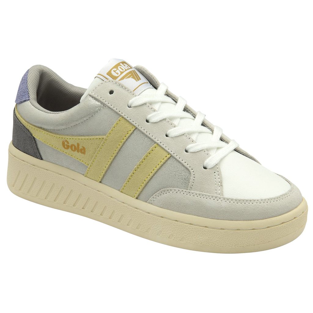Gola Classics Superslam Blaze Sneakers Plateadas Limón Lavanda Colombia | 598JAELMZ