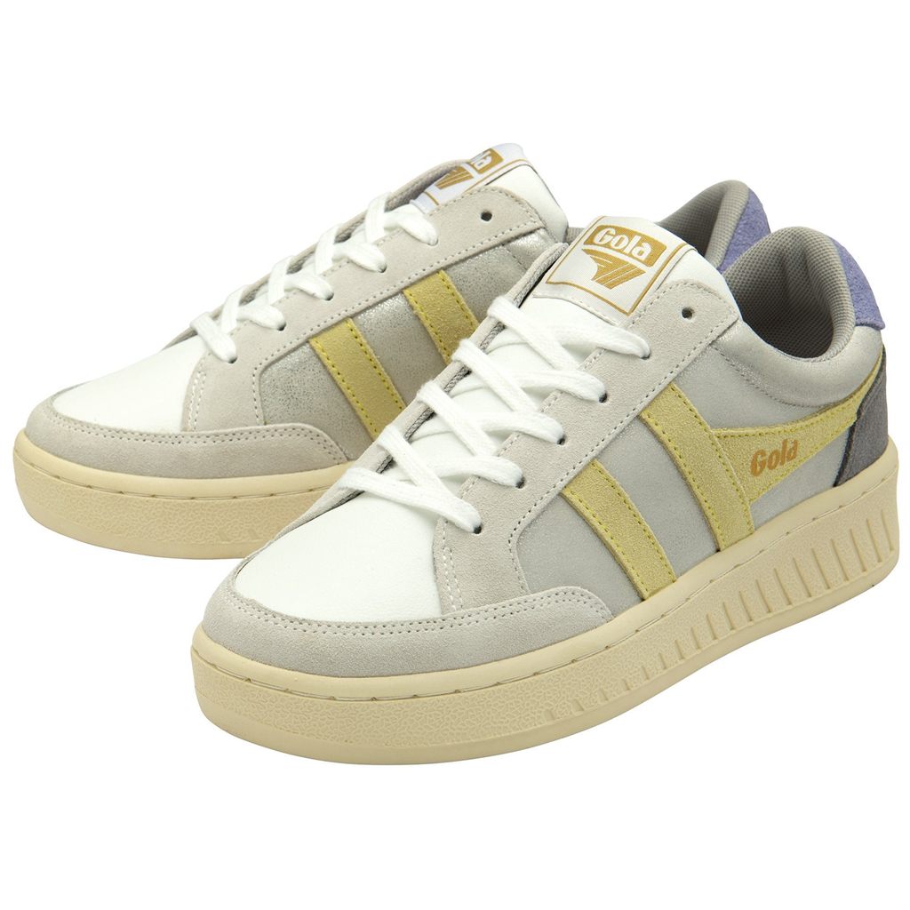 Gola Classics Superslam Blaze Sneakers Plateadas Limón Lavanda Colombia | 598JAELMZ