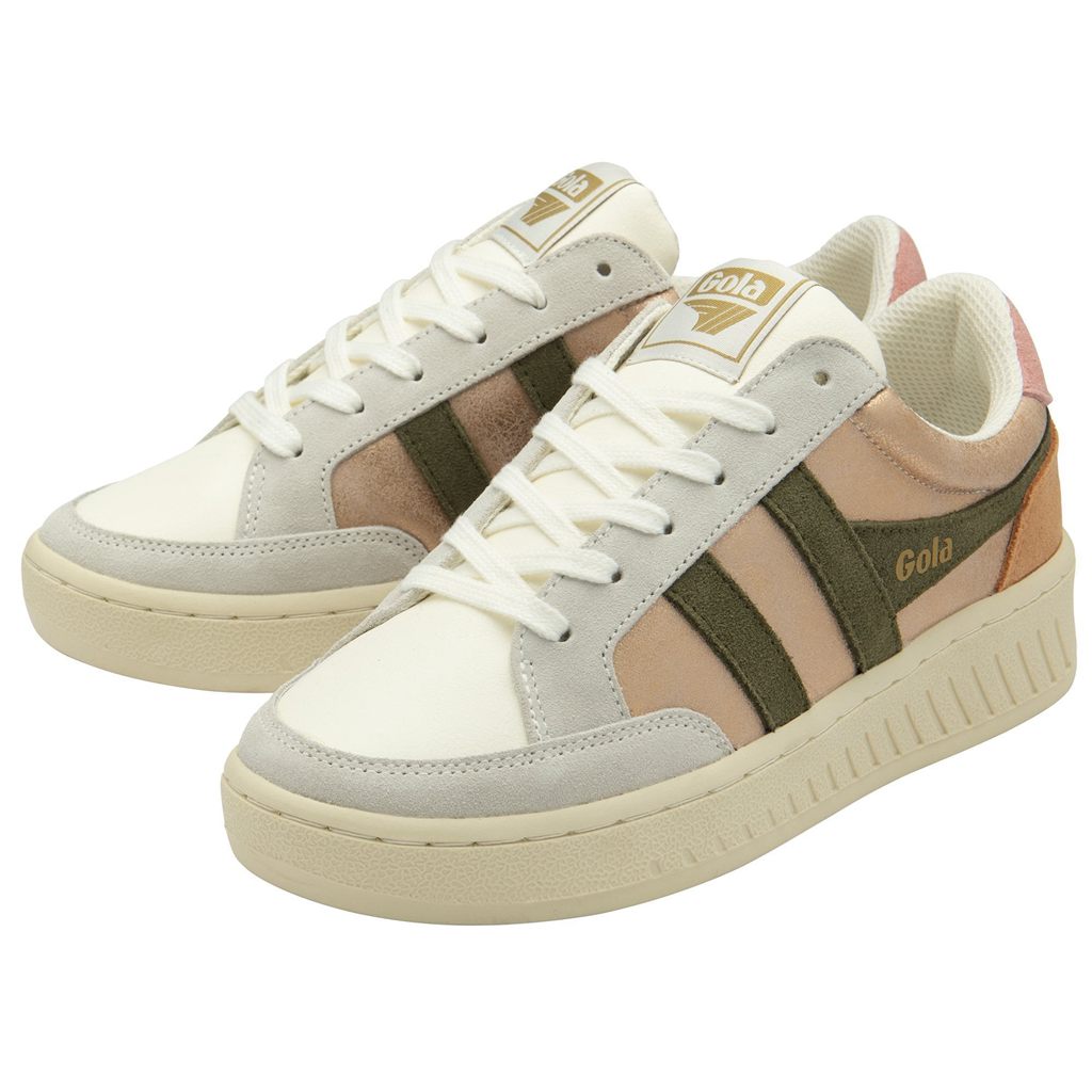 Gola Classics Superslam Blaze Sneakers Rosas Doradas Kaki Coral Rosas Colombia | 371DMYXPS