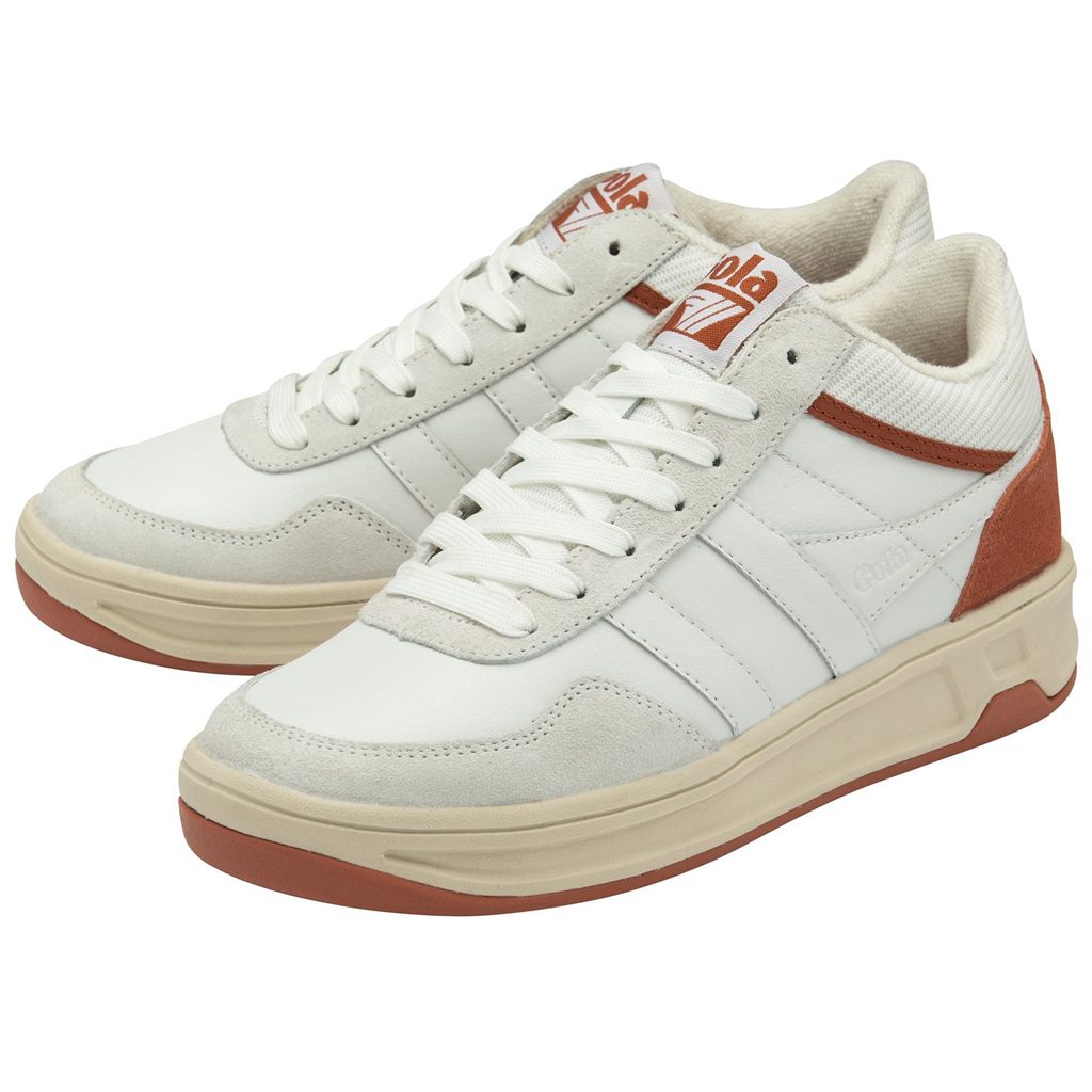 Gola Classics Swerve Sneakers Blancas Naranjas Colombia | 182GBMDSW