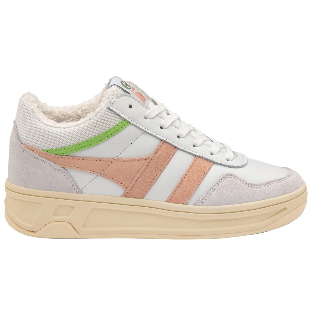 Gola Classics Swerve Sneakers Blancas Rosas Verde Colombia | 759SOZEBT