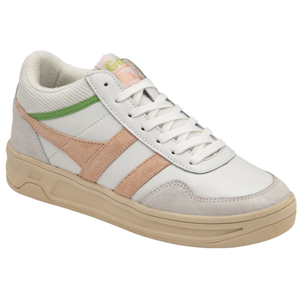 Gola Classics Swerve Sneakers Blancas Rosas Verde Colombia | 759SOZEBT