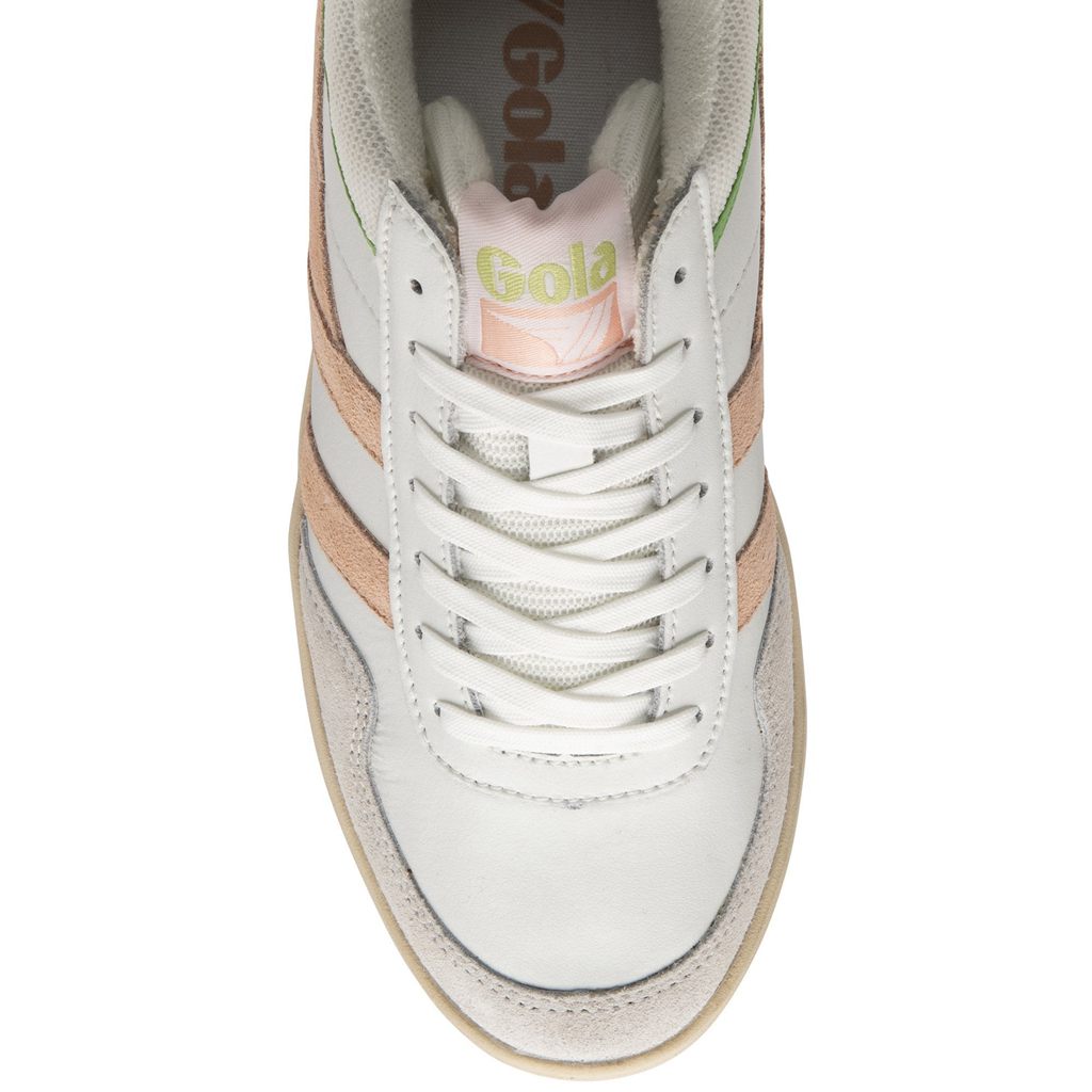 Gola Classics Swerve Sneakers Blancas Rosas Verde Colombia | 759SOZEBT