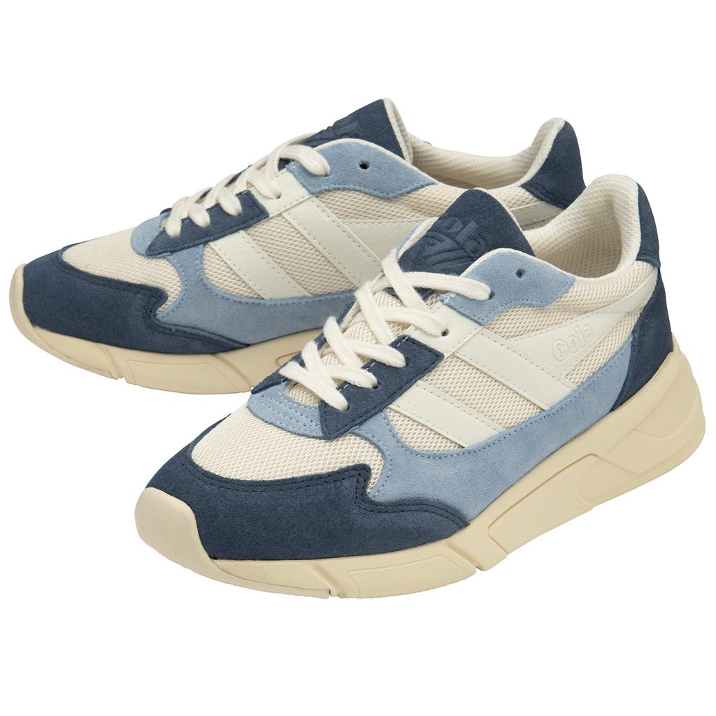 Gola Classics Tempest Sneakers Blancas Azules Colombia | 569DKOVAS