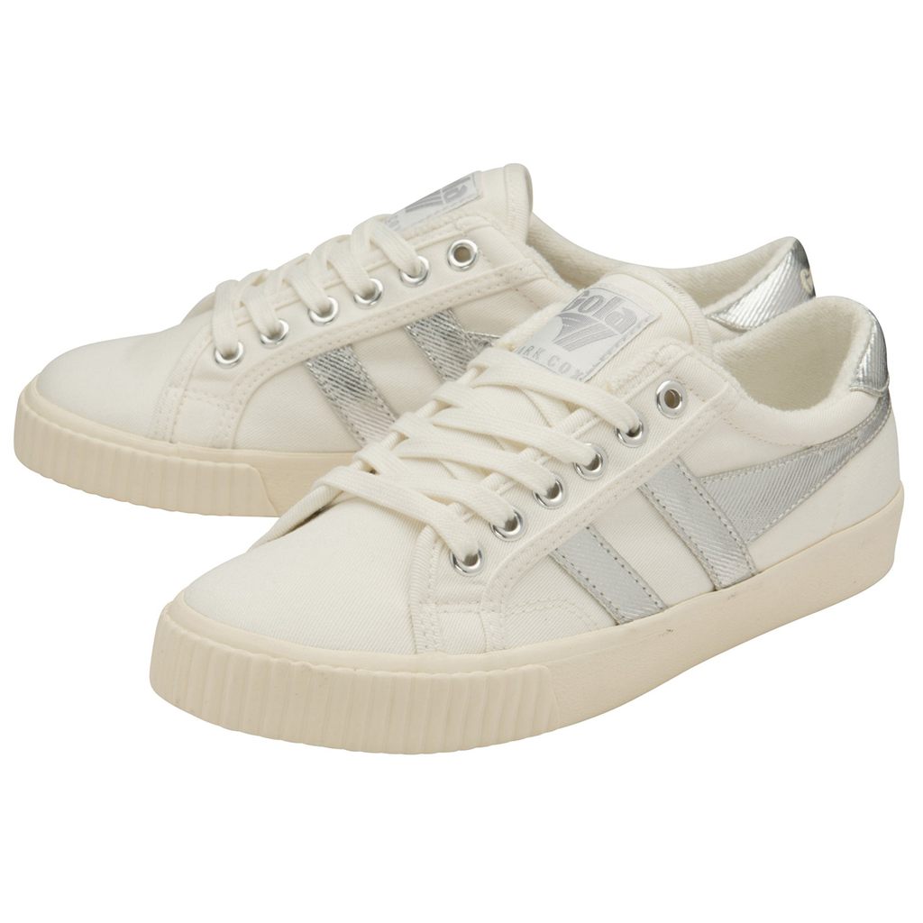 Gola Classics Tennis Mark Cox Sneakers Blancas Plateadas Colombia | 652XPVQZW