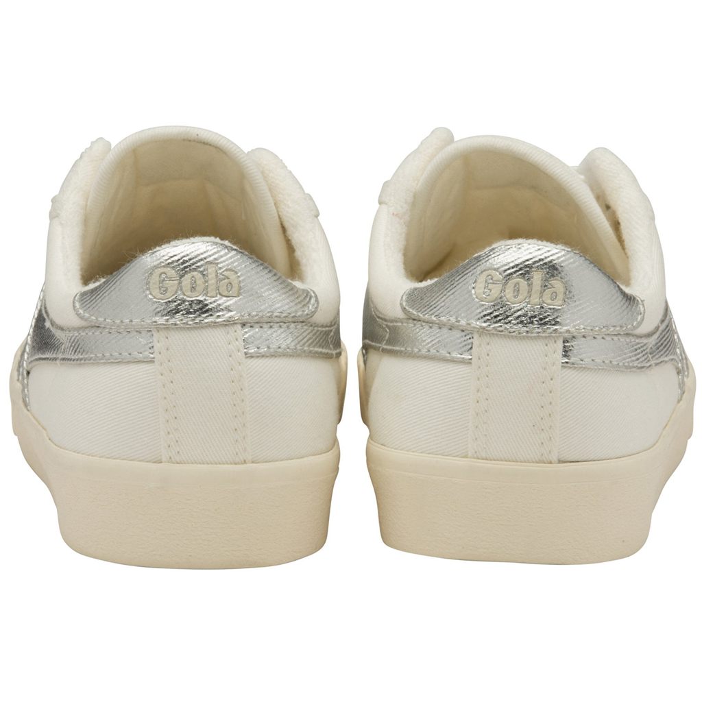 Gola Classics Tennis Mark Cox Sneakers Blancas Plateadas Colombia | 652XPVQZW