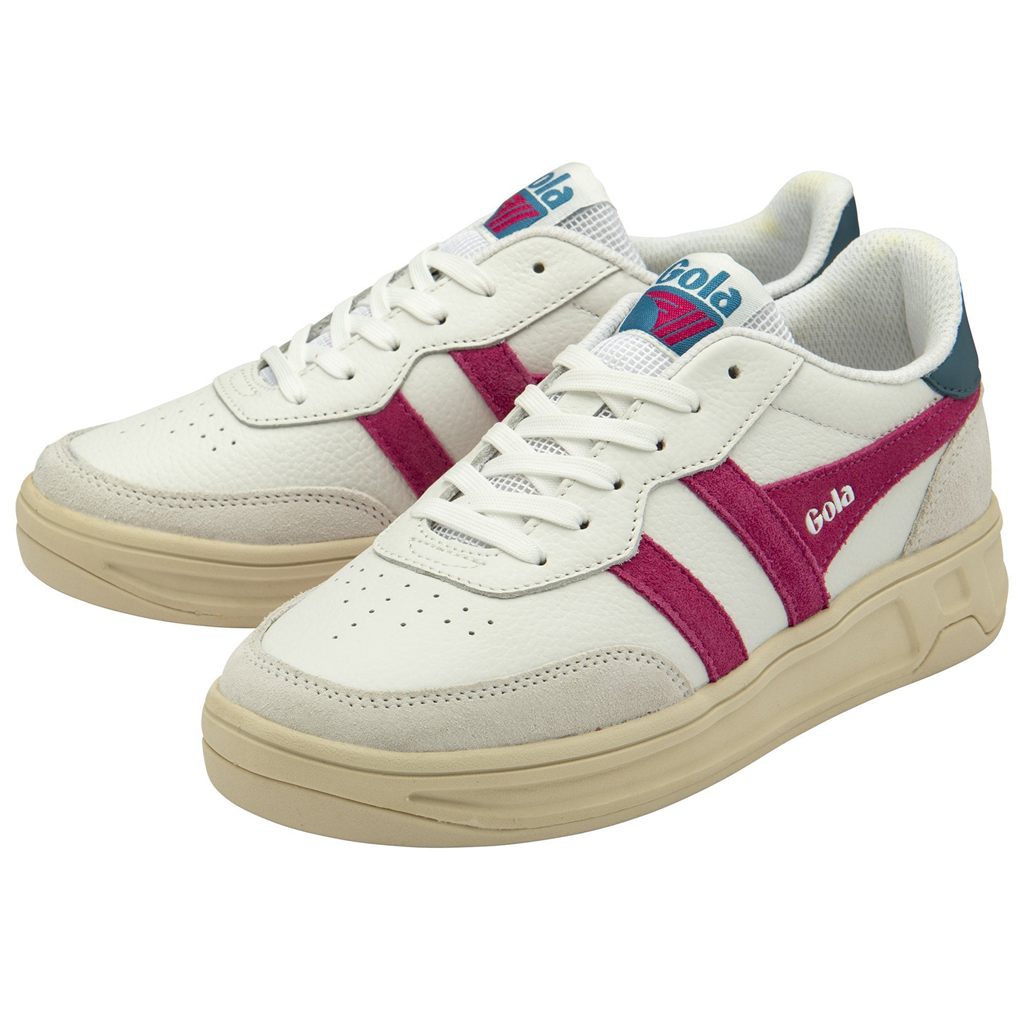 Gola Classics Topspin Sneakers Blancas Fucsia Verde Menta Colombia | 491ERBUWL