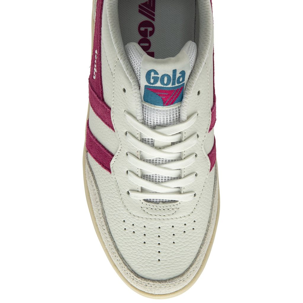 Gola Classics Topspin Sneakers Blancas Fucsia Verde Menta Colombia | 491ERBUWL