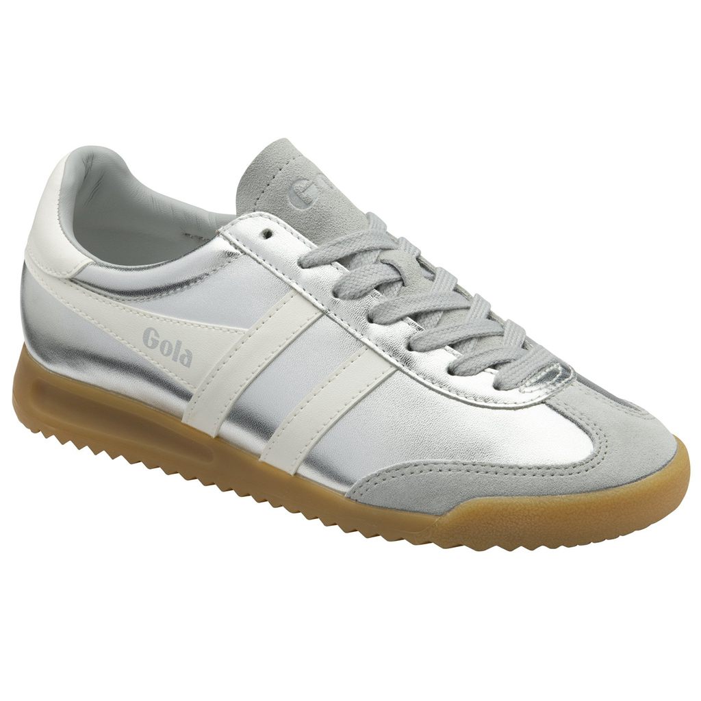 Gola Classics Torpedo Glimmer Sneakers Plateadas Blancas Colombia | 397YEBMTG