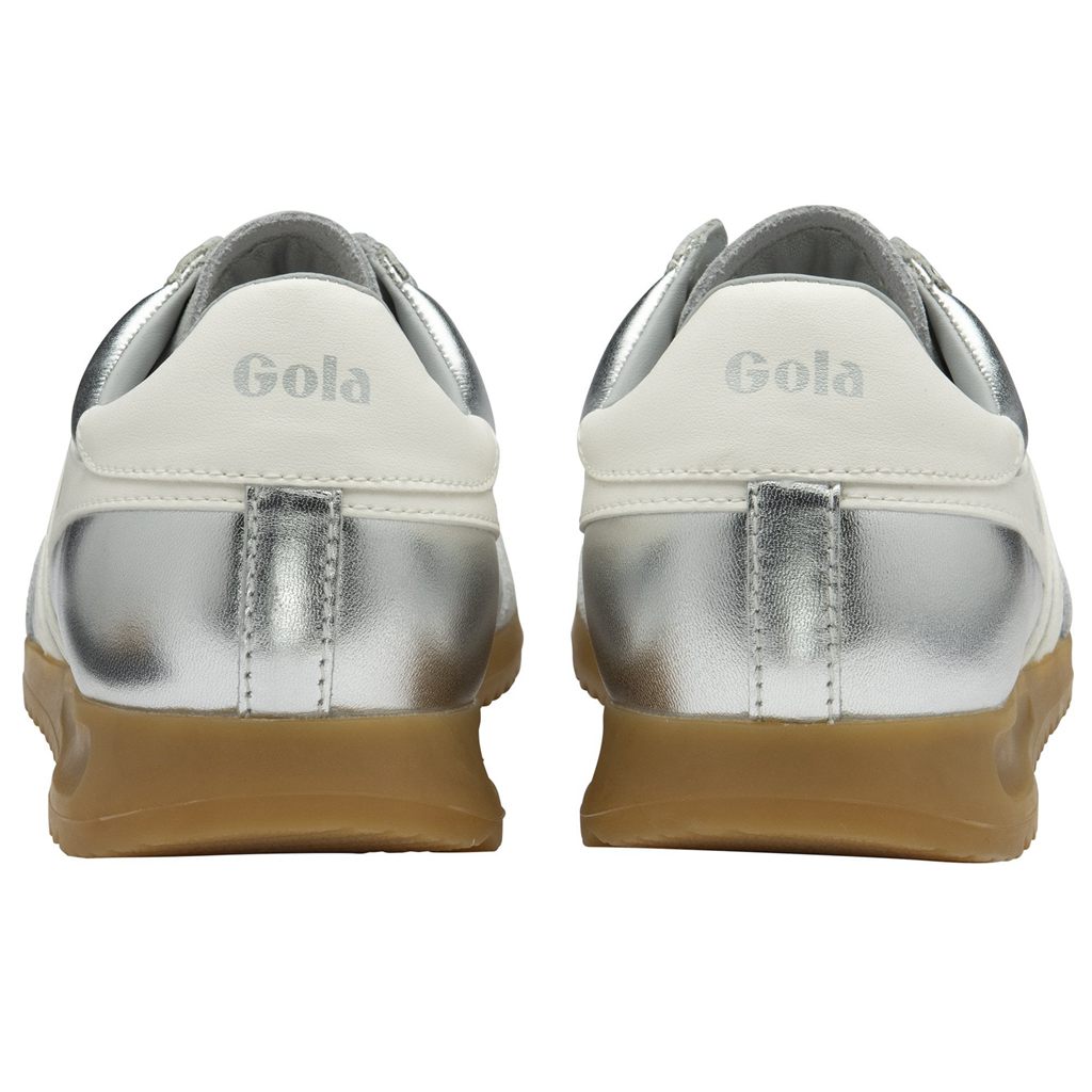 Gola Classics Torpedo Glimmer Sneakers Plateadas Blancas Colombia | 397YEBMTG