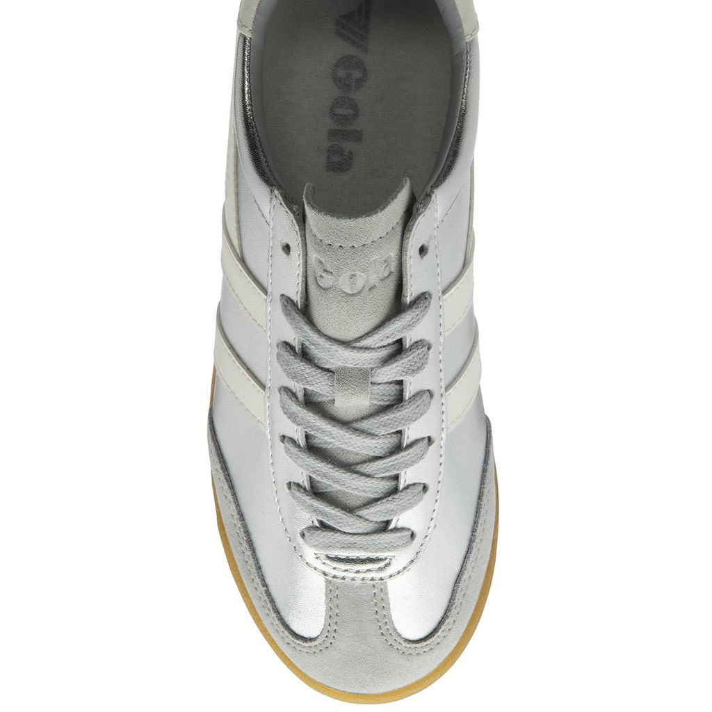 Gola Classics Torpedo Glimmer Sneakers Plateadas Blancas Colombia | 397YEBMTG