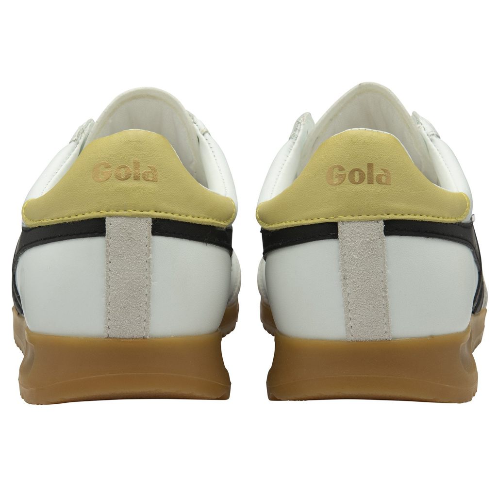 Gola Classics Torpedo Leather Sneakers Blancas Negras Limón Colombia | 467AYRNXW