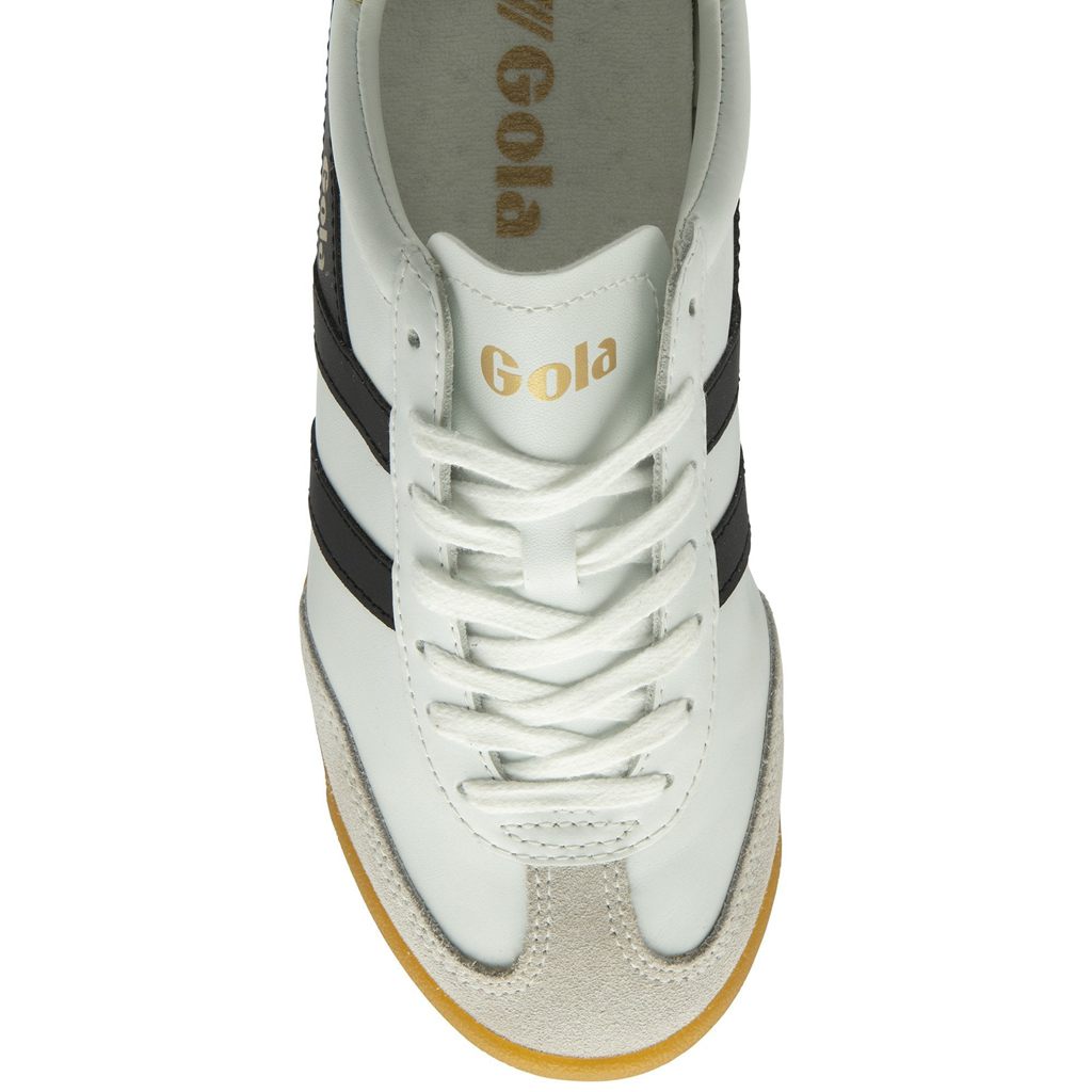 Gola Classics Torpedo Leather Sneakers Blancas Negras Limón Colombia | 467AYRNXW