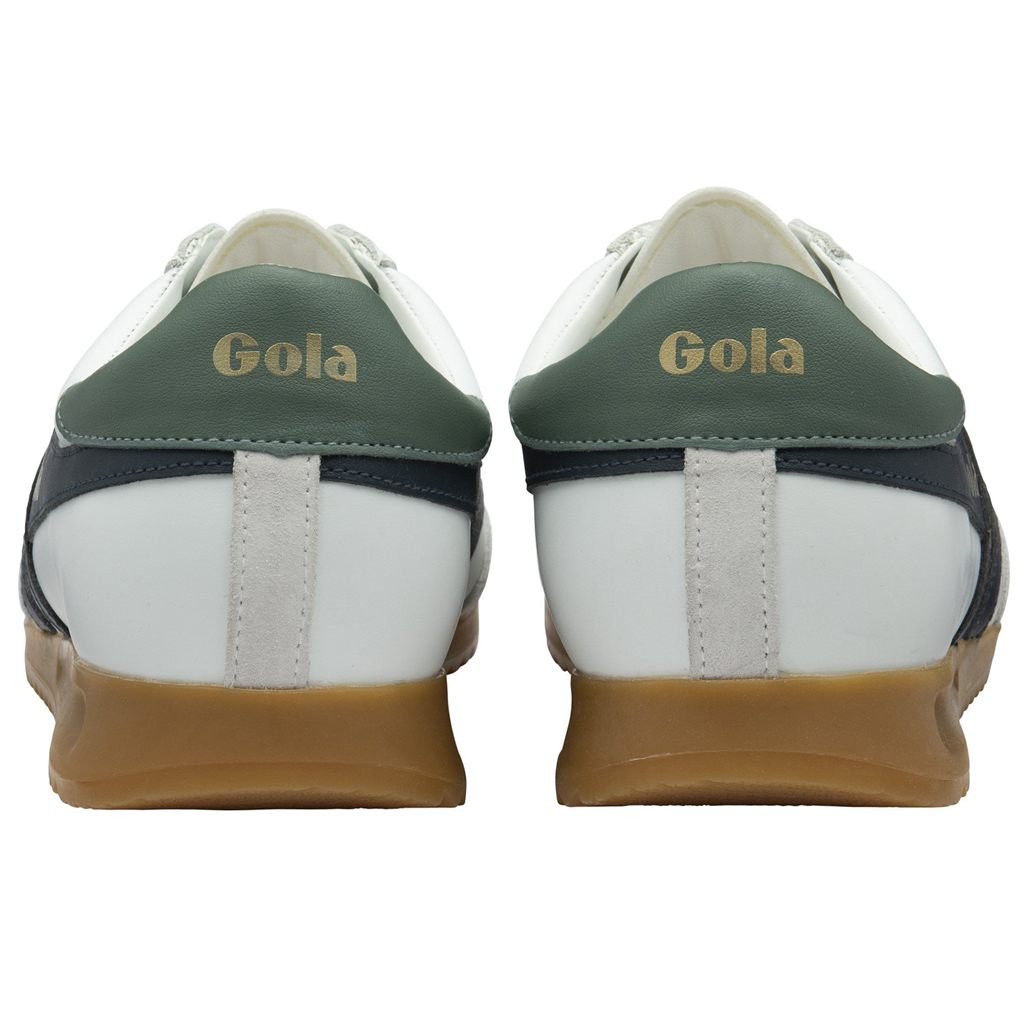 Gola Classics Torpedo Leather Sneakers Blancas Azul Marino Colombia | 086MJBXTN