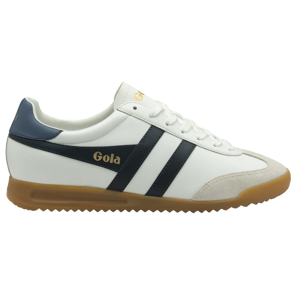 Gola Classics Torpedo Leather Sneakers Blancas Azul Marino Colombia | 987ZCUSIM