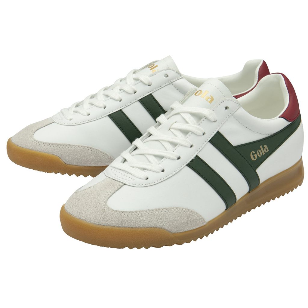 Gola Classics Torpedo Leather Sneakers Blancas Rojas Oscuro Colombia | 392ZLPRJW