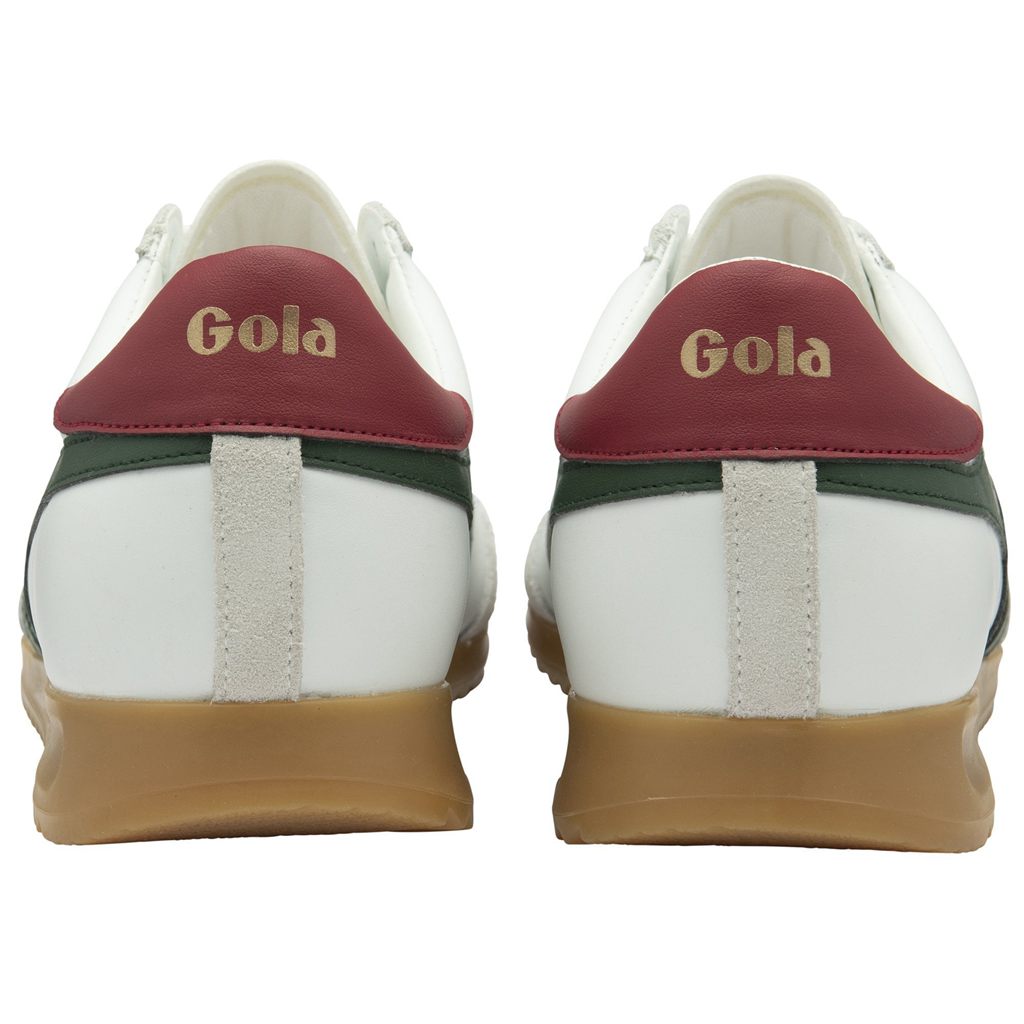 Gola Classics Torpedo Leather Sneakers Blancas Rojas Oscuro Colombia | 392ZLPRJW