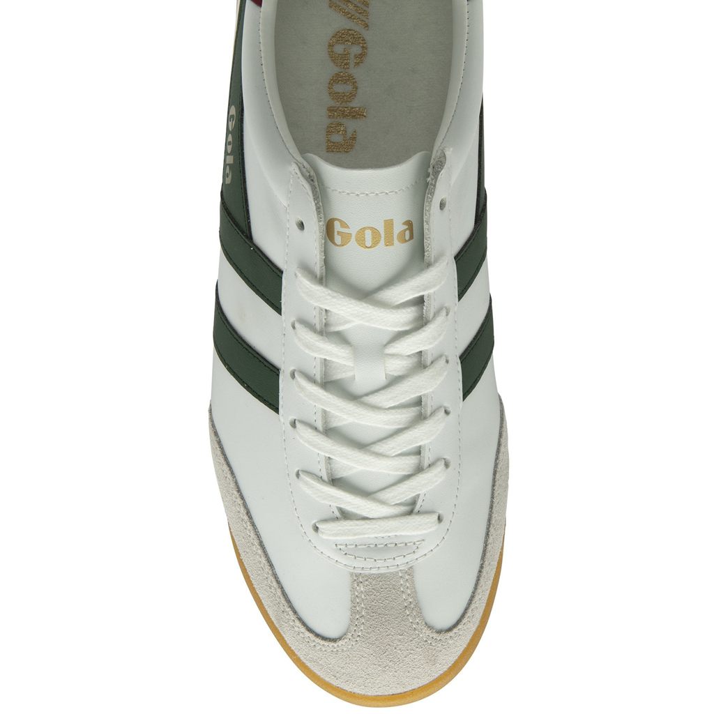 Gola Classics Torpedo Leather Sneakers Blancas Rojas Oscuro Colombia | 392ZLPRJW