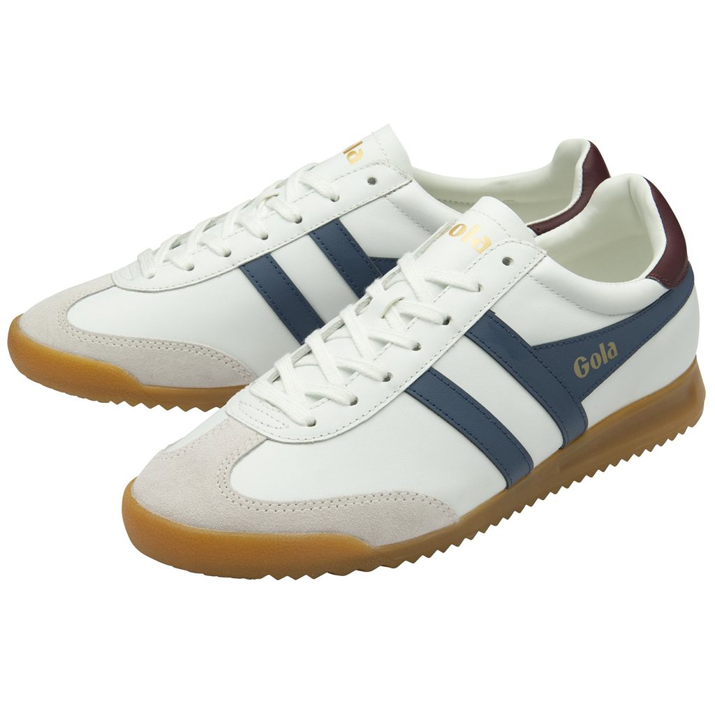 Gola Classics Torpedo Leather Sneakers Blancas Burdeos Colombia | 315QAOZED