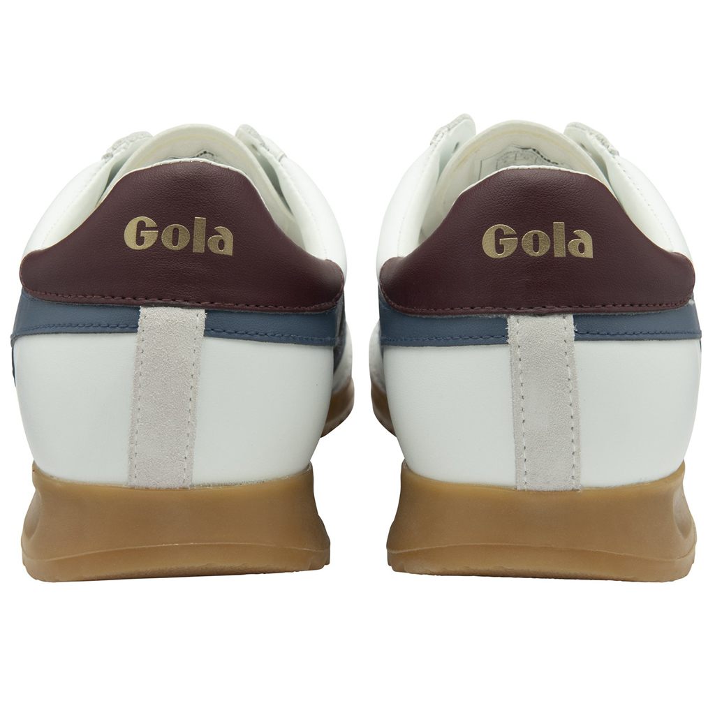 Gola Classics Torpedo Leather Sneakers Blancas Burdeos Colombia | 315QAOZED