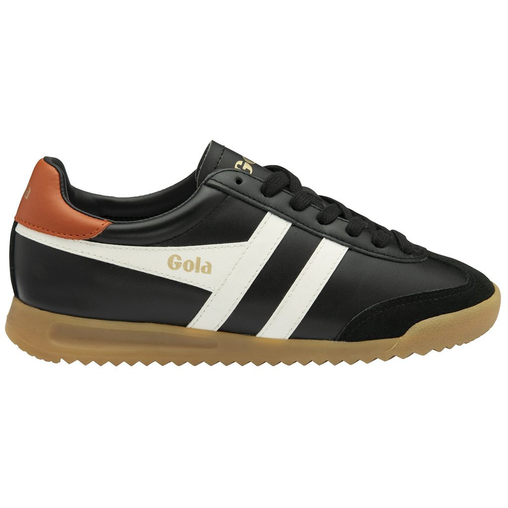 Gola Classics Torpedo Leather Sneakers Negras Blancas Naranjas Colombia | 410LXONIB