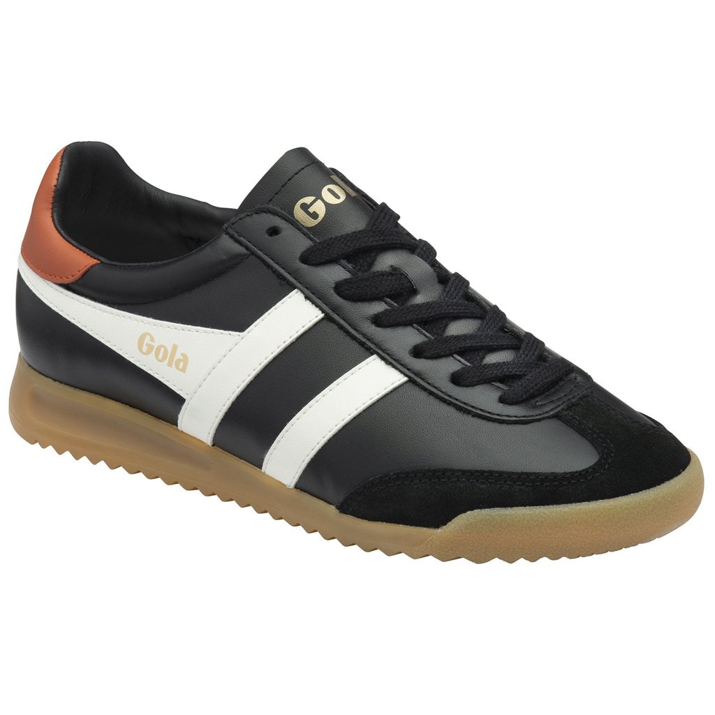 Gola Classics Torpedo Leather Sneakers Negras Blancas Naranjas Colombia | 410LXONIB