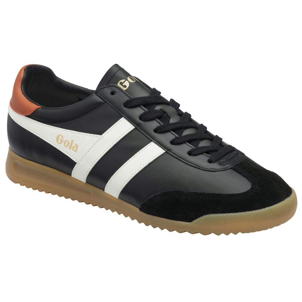 Gola Classics Torpedo Leather Sneakers Negras Blancas Naranjas Colombia | 327PRNOWK