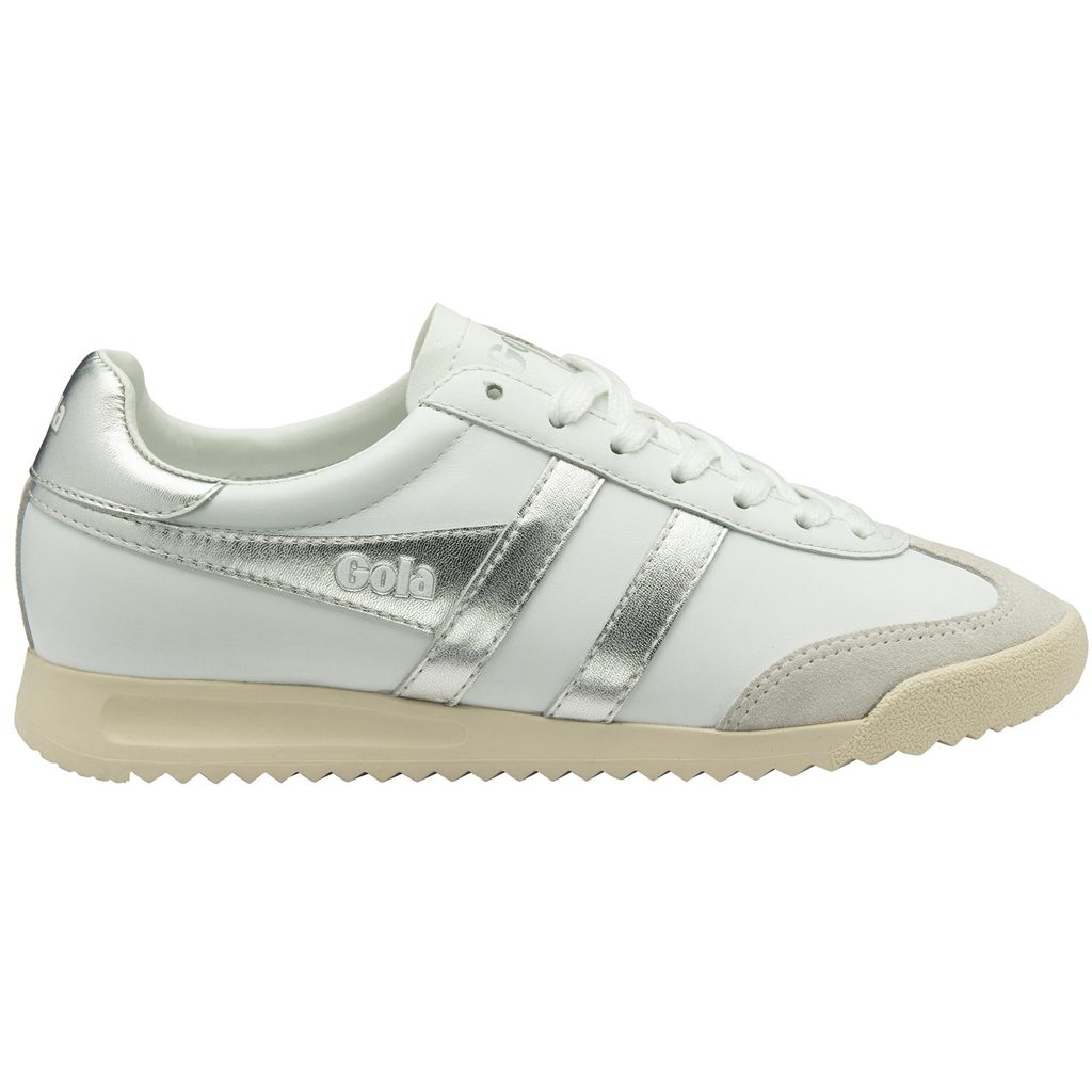 Gola Classics Torpedo Mirror Sneakers Blancas Plateadas Blancas Colombia | 791PLUBJZ