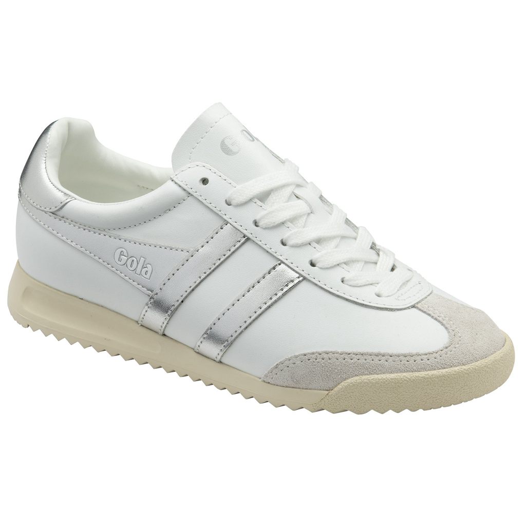 Gola Classics Torpedo Mirror Sneakers Blancas Plateadas Blancas Colombia | 791PLUBJZ