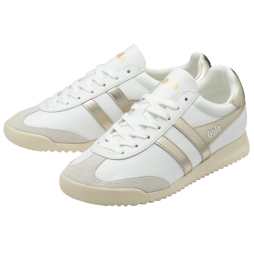 Gola Classics Torpedo Mirror Sneakers Blancas Doradas Blancas Colombia | 085IVYTOW