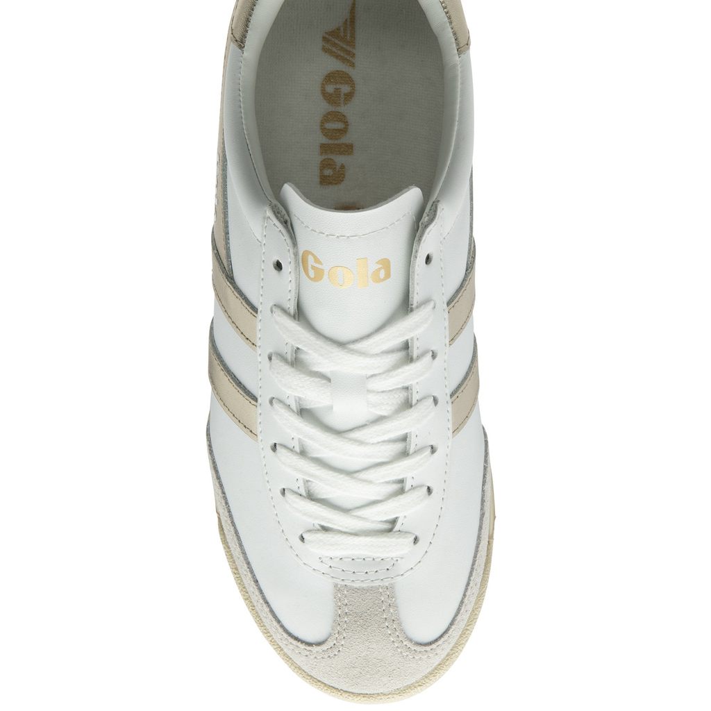 Gola Classics Torpedo Mirror Sneakers Blancas Doradas Blancas Colombia | 085IVYTOW