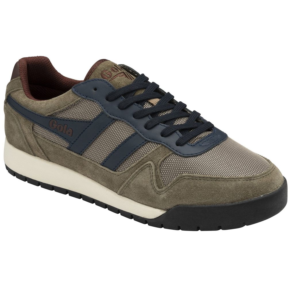Gola Classics Trek Low Sneakers Kaki Azul Marino Burdeos Colombia | 805ZYSATU