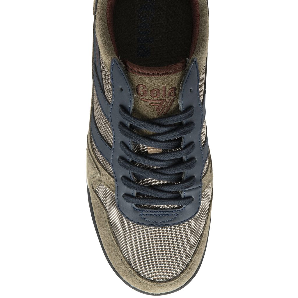 Gola Classics Trek Low Sneakers Kaki Azul Marino Burdeos Colombia | 805ZYSATU