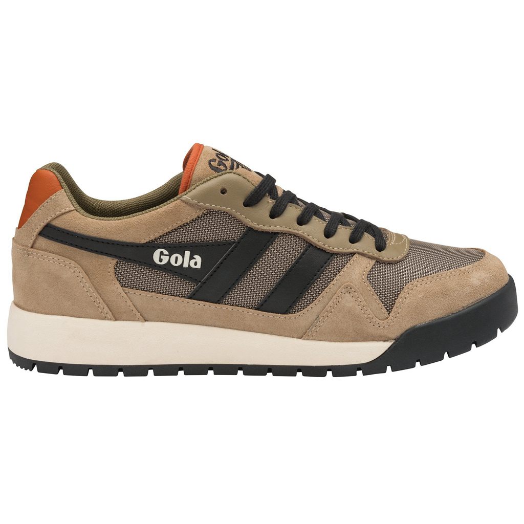 Gola Classics Trek Low Sneakers Negras Naranjas Colombia | 352OTPNAZ