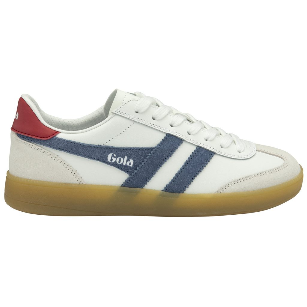 Gola Classics Viper Leather Sneakers Blancas Rojas Oscuro Colombia | 468UVFSYK