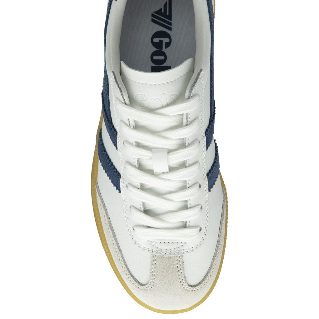 Gola Classics Viper Leather Sneakers Blancas Rojas Oscuro Colombia | 468UVFSYK