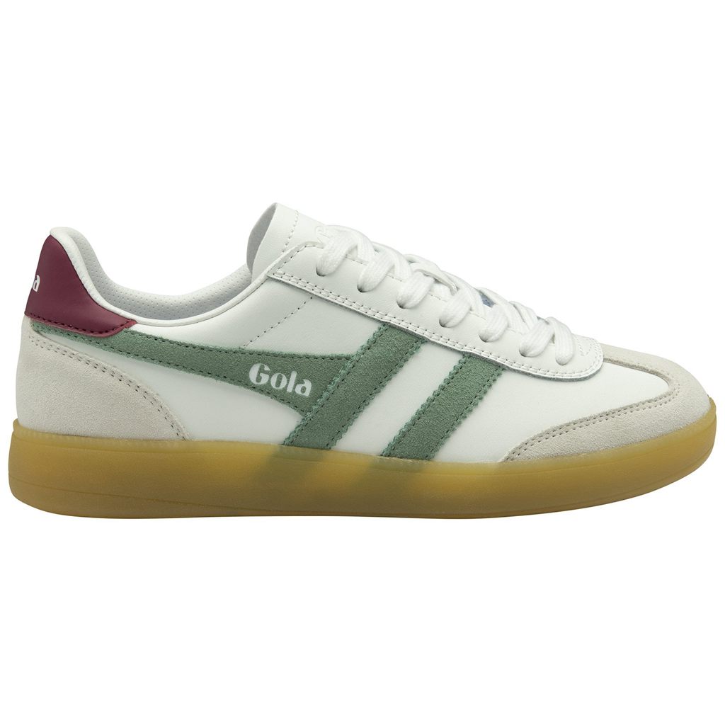 Gola Classics Viper Leather Sneakers Blancas Verde Colombia | 602RYCMGQ