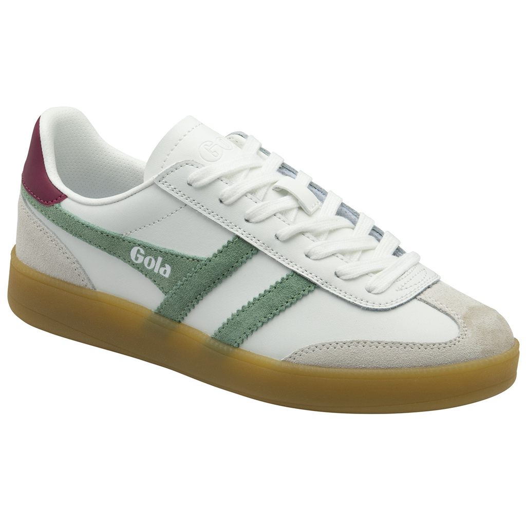 Gola Classics Viper Leather Sneakers Blancas Verde Colombia | 602RYCMGQ
