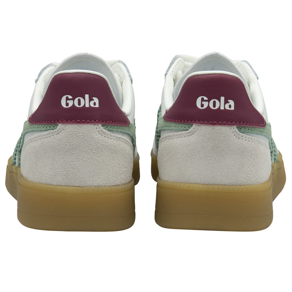 Gola Classics Viper Leather Sneakers Blancas Verde Colombia | 602RYCMGQ