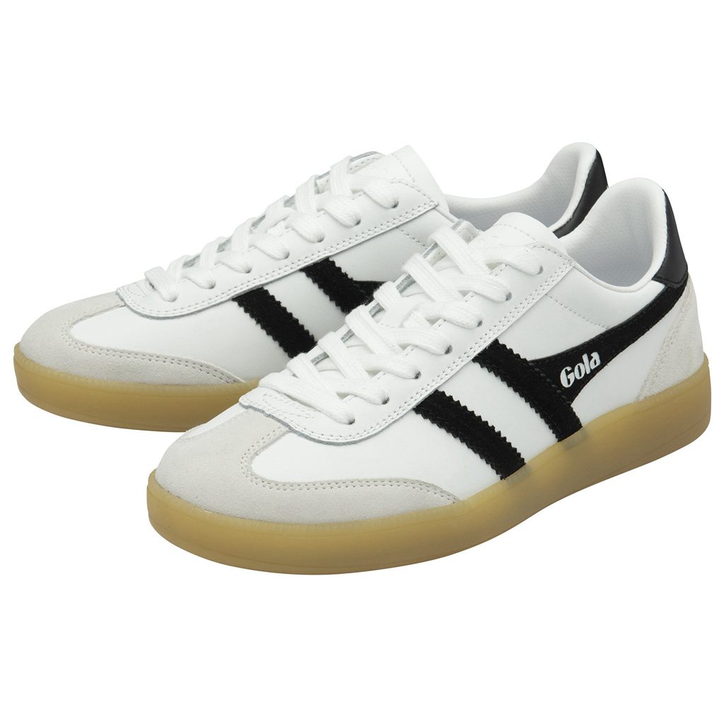 Gola Classics Viper Leather Sneakers Blancas Negras Colombia | 340PDNLTR
