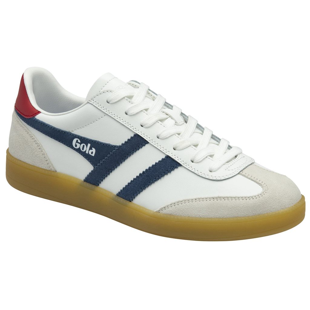 Gola Classics Viper Leather Sneakers Blancas Rojas Oscuro Colombia | 632RTVKAU