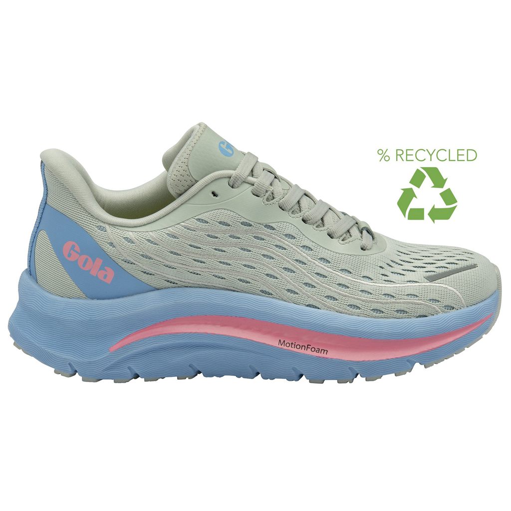 Gola Performance Alzir Speed Sneakers Gris Claro Azules Rosas Colombia | 978ZAQKFS